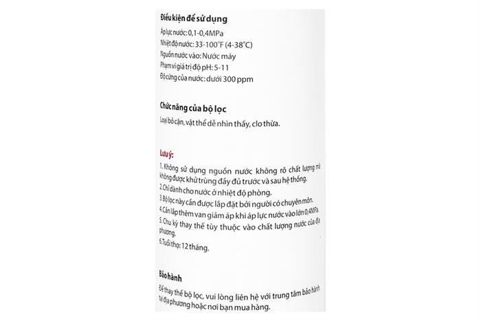 Lõi lọc thô Toshiba số 1 F-2399-FPC Màu Trắng
