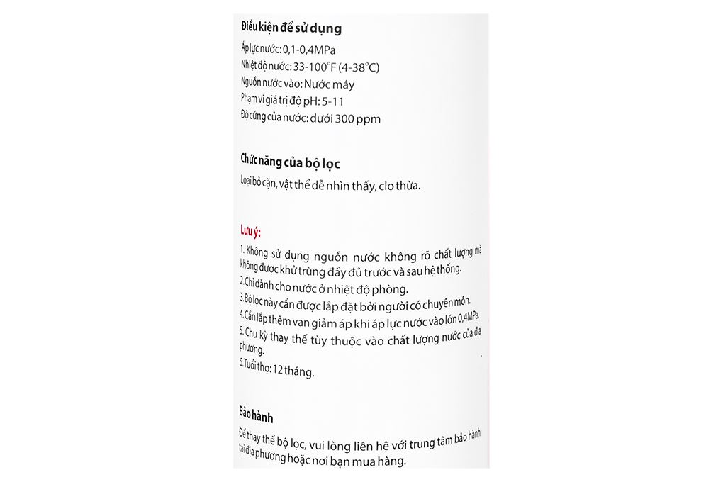 Lõi lọc thô Toshiba số 1 F-2399-FPC Màu Trắng