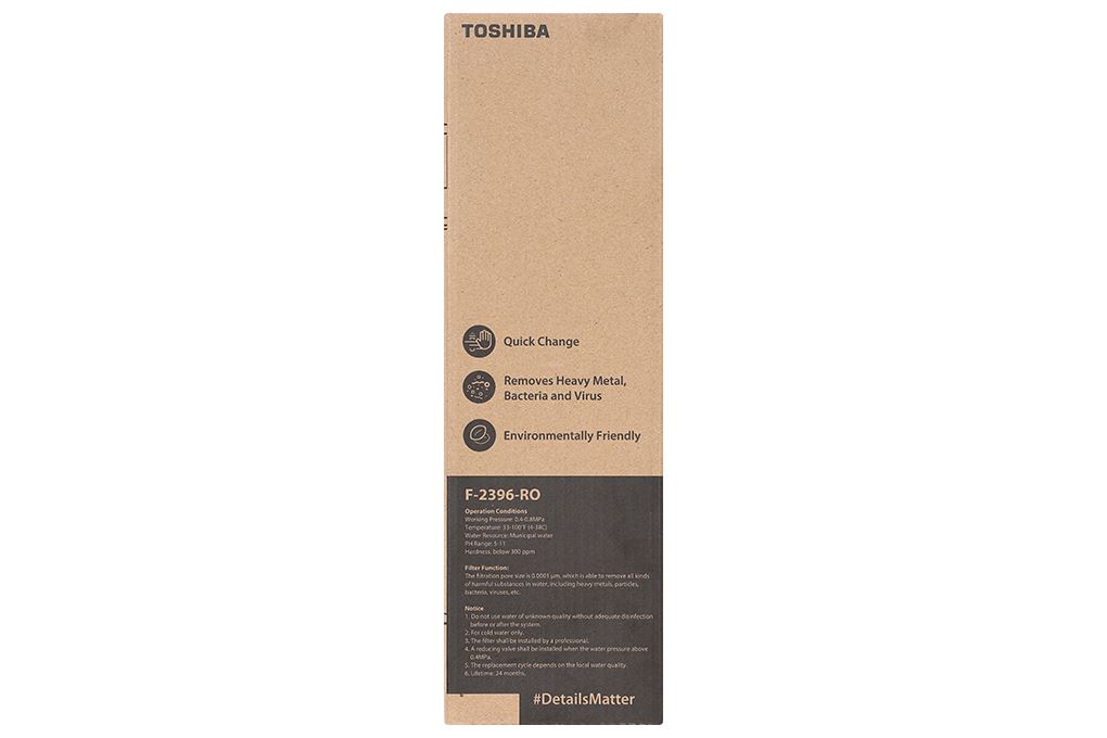 Lõi lọc RO Toshiba số 2 F-2396-RO Màu Trắng
