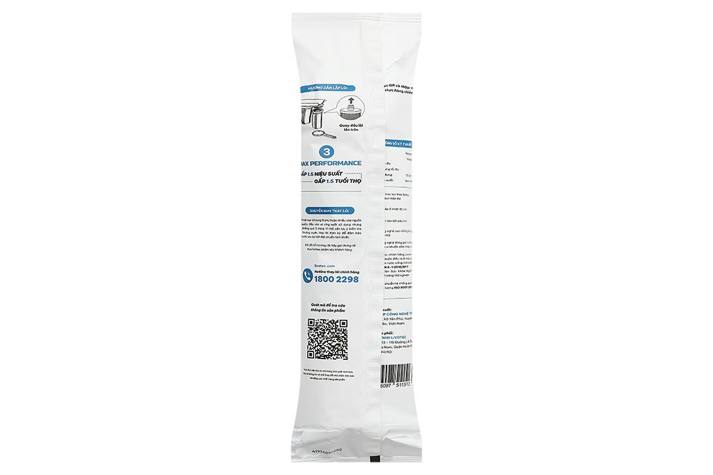 Lõi lọc thô Livotec số 3 Max Performance 3 Màu Trắng