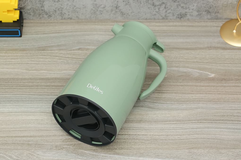 Bình thủy giữ nhiệt thủy tinh 1300 ml Delites TH9134 Màu Xanh lá