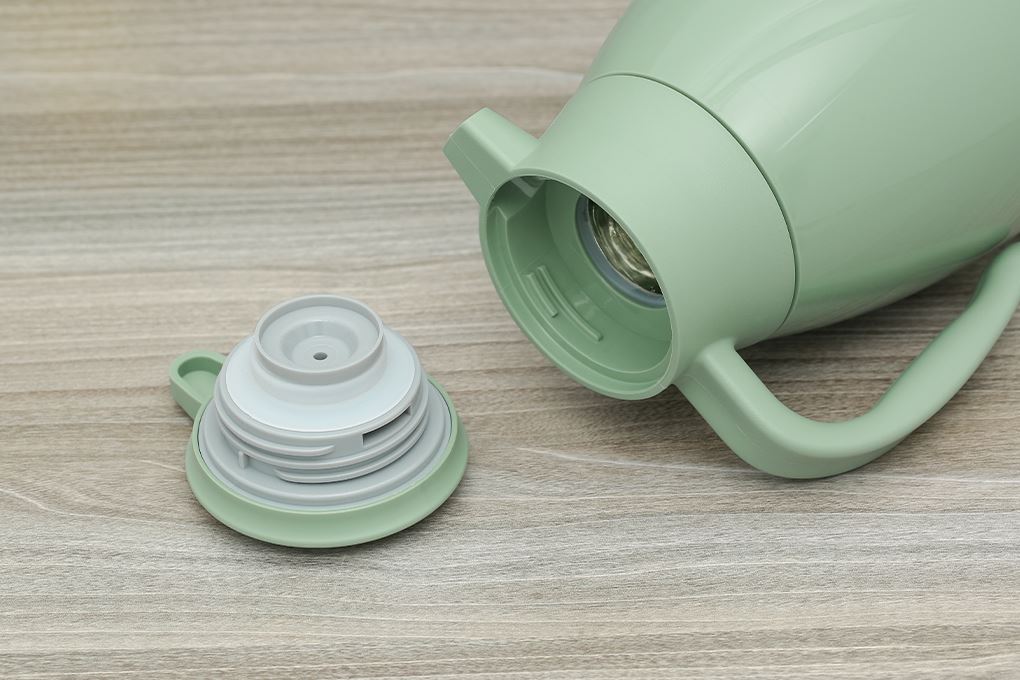 Bình thủy giữ nhiệt thủy tinh 1300 ml Delites TH9134 Màu Xanh lá