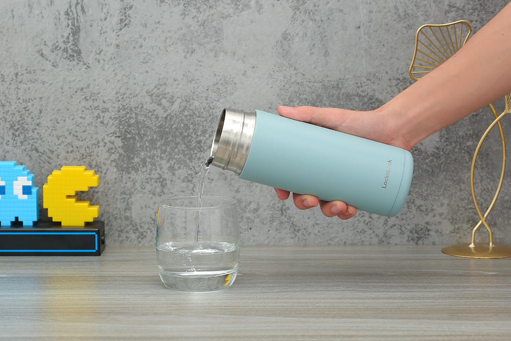 Bình giữ nhiệt inox 490 ml Lock&Lock Hidden Moon LHC3275SBLU Màu Xanh Da Trời