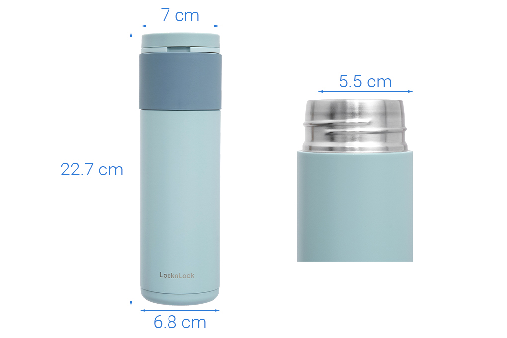 Bình giữ nhiệt inox 490 ml Lock&Lock Hidden Moon LHC3275SBLU Màu Xanh Da Trời