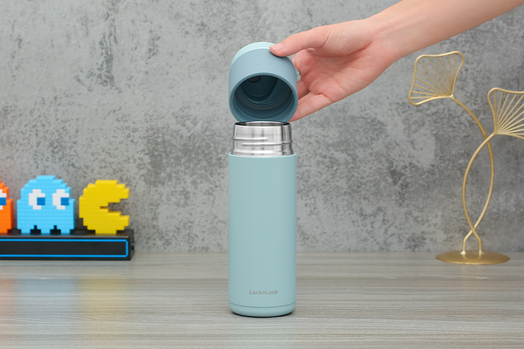 Bình giữ nhiệt inox 490 ml Lock&Lock Hidden Moon LHC3275SBLU Màu Xanh Da Trời