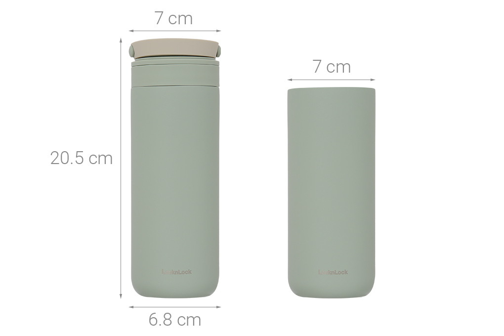 Bình giữ nhiệt inox 475 ml Lock&Lock Metro Two Way Tumbler LHC4274MIT Màu Xanh Bạc Hà