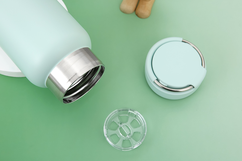 Bình giữ nhiệt inox 800 ml Lock&Lock Sling Ring Tumbler LHC4322MIT Màu Xanh Bạc Hà
