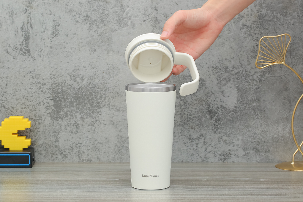 Ly giữ nhiệt inox 600 ml Lock&Lock LHC4330IVY Màu Trắng