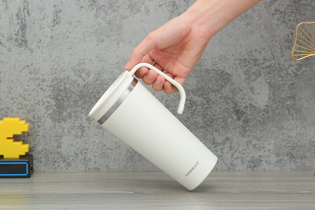 Ly giữ nhiệt inox 600 ml Lock&Lock LHC4330IVY Màu Trắng