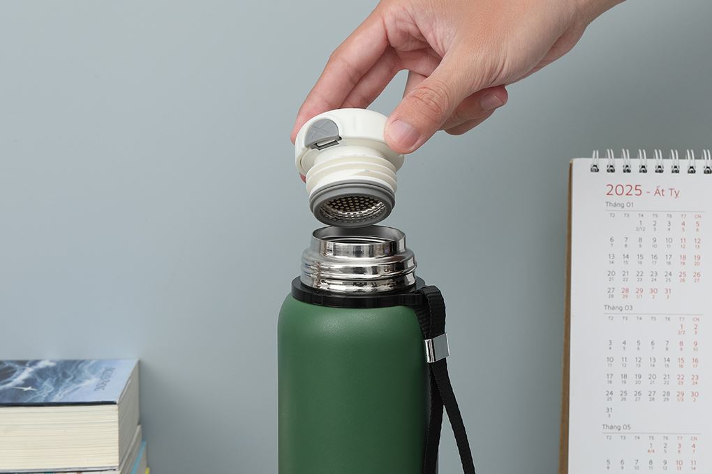 Bình giữ nhiệt Inox 600 ml Delites Z109 Xanh lá Màu Xanh lá