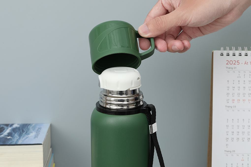 Bình giữ nhiệt Inox 600 ml Delites Z109 Xanh lá Màu Xanh lá