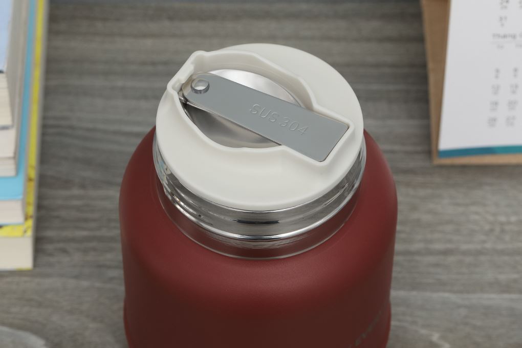 Bình đựng thức ăn giữ nhiệt Inox 680 ml Delites FH680 Đỏ Màu Đỏ