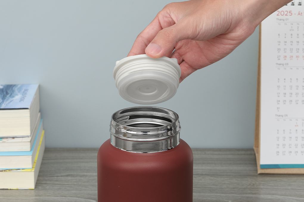 Bình đựng thức ăn giữ nhiệt Inox 680 ml Delites FH680 Đỏ Màu Đỏ
