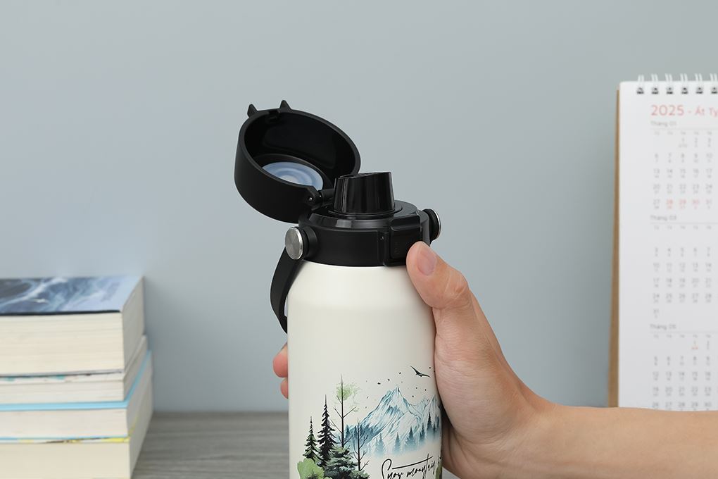Bình giữ nhiệt Inox 500 ml Delites Y80 Trắng Màu Trắng