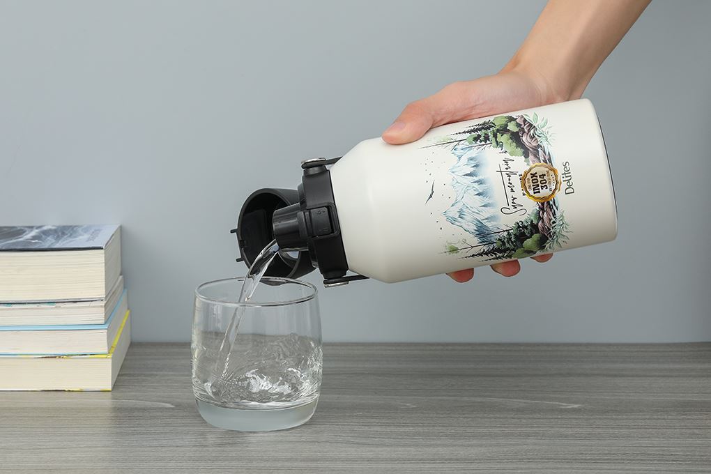 Bình giữ nhiệt Inox 750 ml Delites Y80A Trắng Màu Trắng