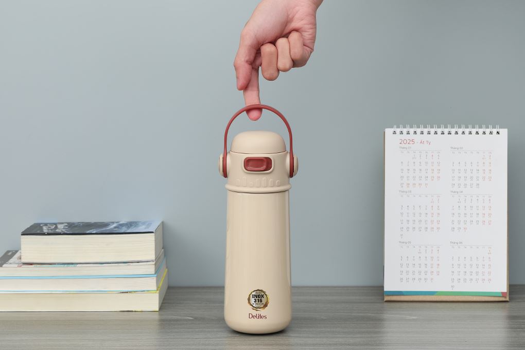 Bình giữ nhiệt Inox 550 ml Delites A209 Nâu - 2