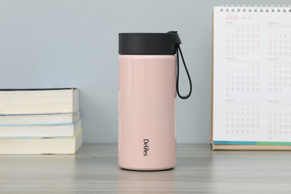 Bình giữ nhiệt Inox 500 ml Delites XB-24124 Hồng Màu Hồng
