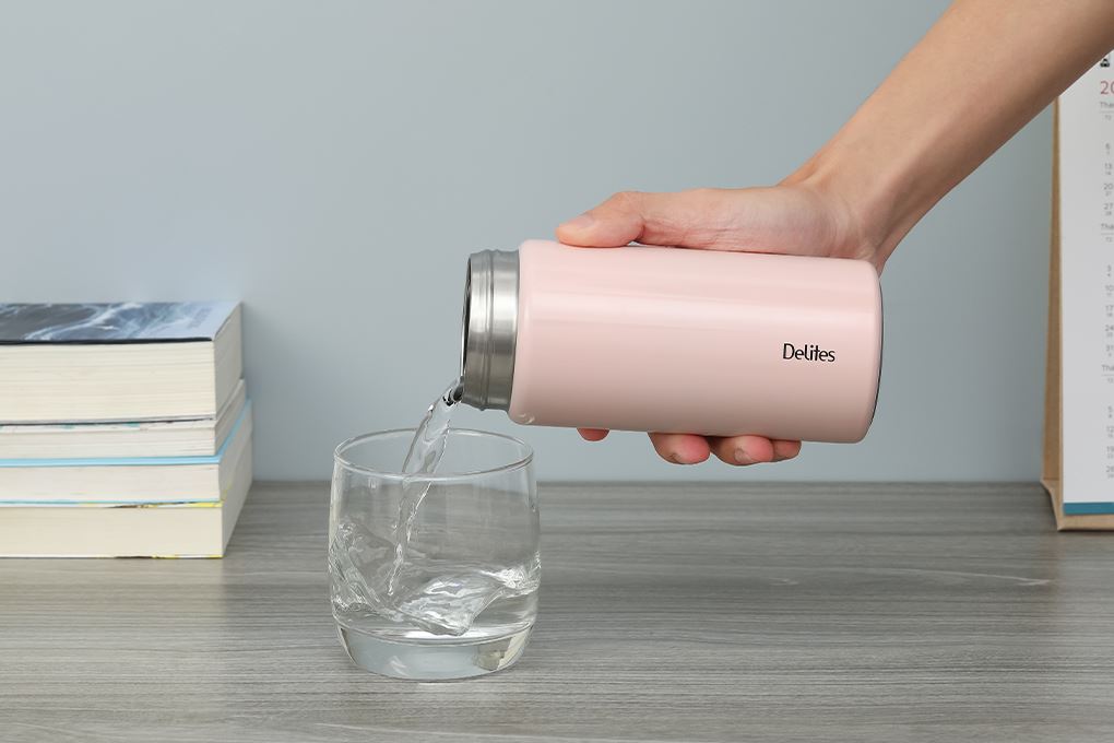 Bình giữ nhiệt Inox 500 ml Delites XB-24124 Hồng Màu Hồng