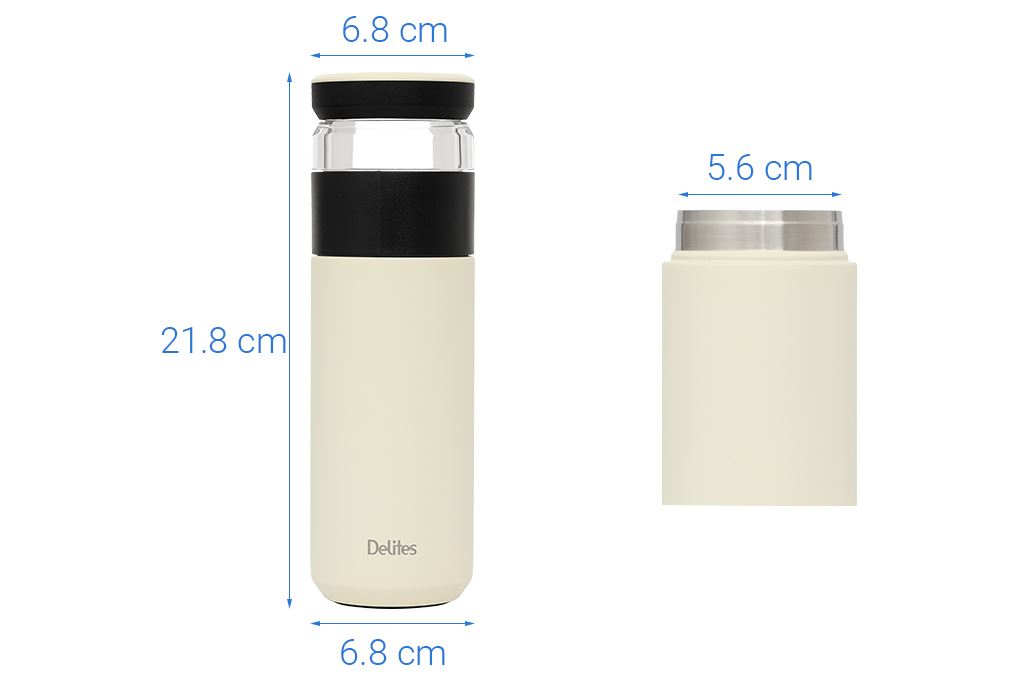 Bình giữ nhiệt Inox 520 ml Delites XB-24135 Be Màu Màu be