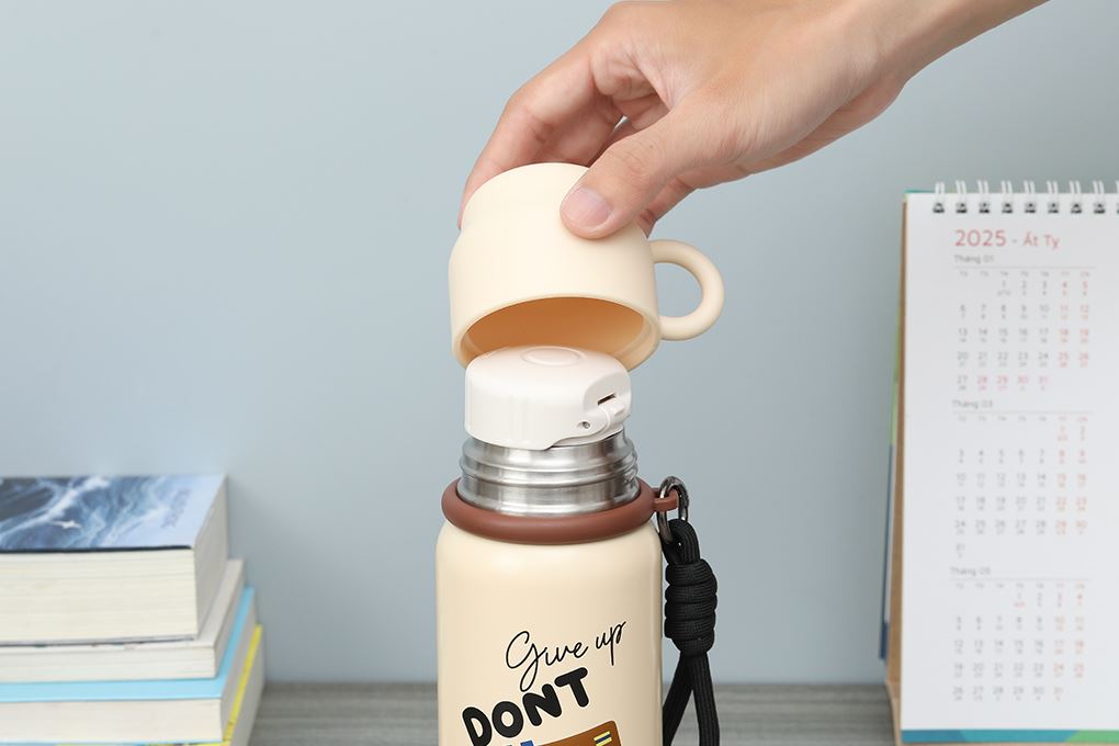 Bình giữ nhiệt Inox 450 ml Delites XB-24138 Nâu Màu Nâu