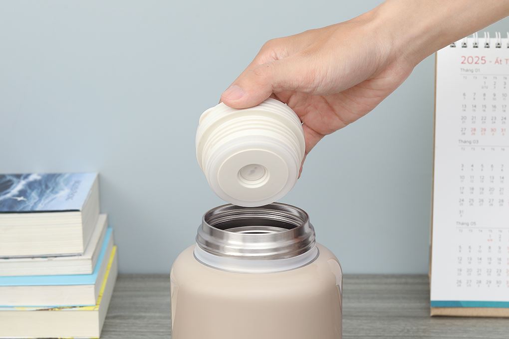 Bình đựng thức ăn giữ nhiệt Inox 800 ml Delites XB-24170 Nâu Màu Nâu