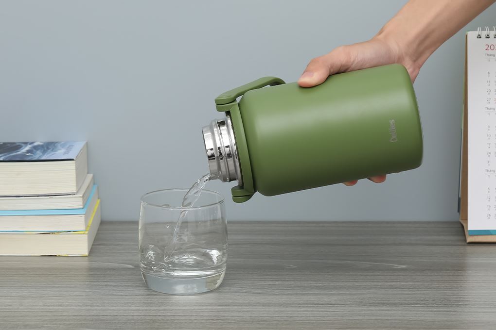 Bình giữ nhiệt Inox 900 ml Delites XB-22132 Xanh lá Màu Xanh lá