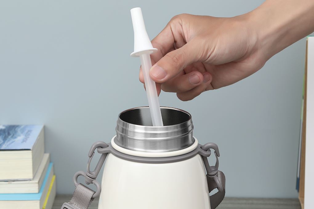 Bình giữ nhiệt Inox 1100 ml Delites DSV-088 Trắng Màu Trắng