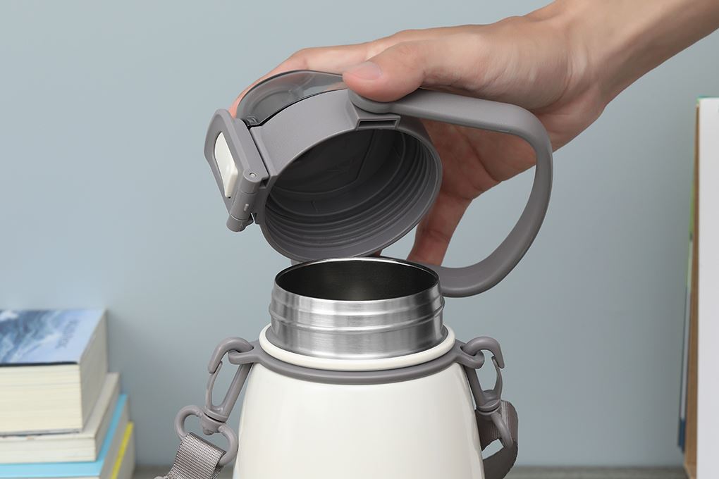 Bình giữ nhiệt Inox 1100 ml Delites DSV-088 Trắng Màu Trắng