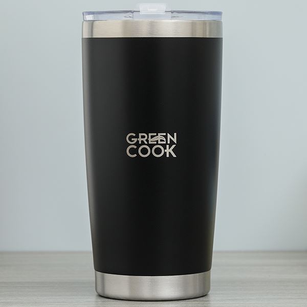 Ly giữ nhiệt inox 590 ml Green Cook GCC25-06 đen