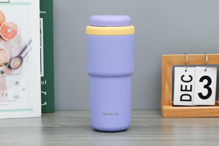 Ly giữ nhiệt inox 480 ml Lock&Lock Daily Macaron Tumbler LHC3292GRP Màu Tím