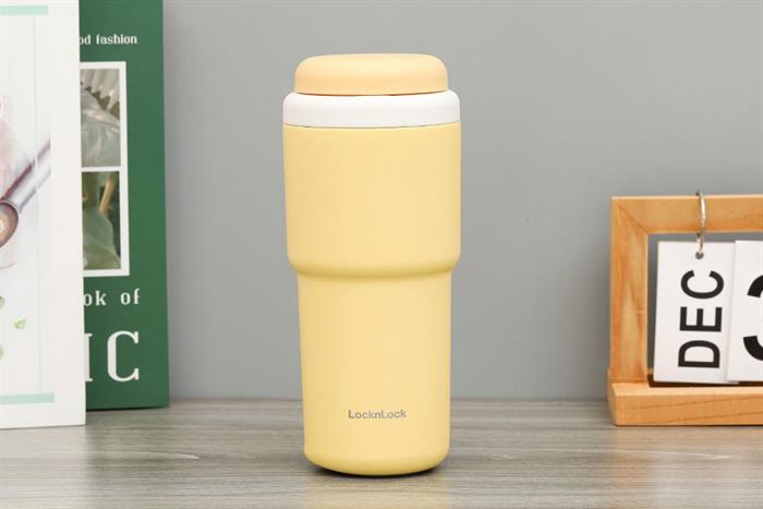 Ly giữ nhiệt inox 480 ml Lock&Lock Daily Macaron Tumbler LHC3292YEL Màu Vàng