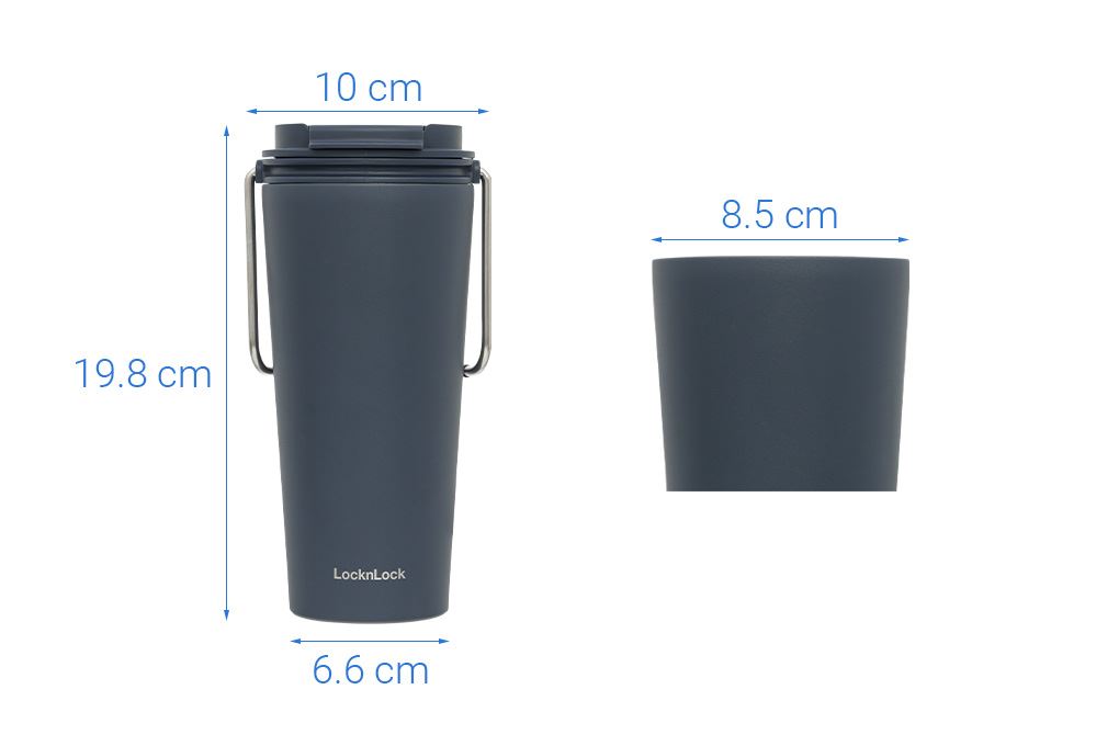 Ly giữ nhiệt inox 540 ml Lock&Lock Bucket Tumbler LHC4269NVY Màu Xanh Navy