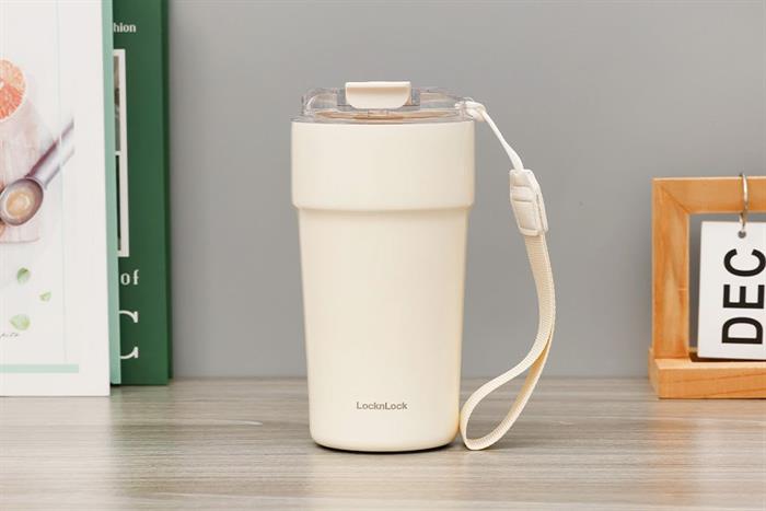 Ly giữ nhiệt inox 500 ml Lock&Lock Metro Cafe Tumbler LHC4357IVY Màu Trắng