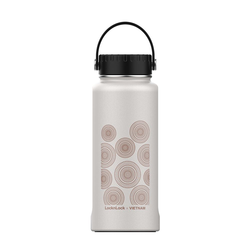 Bình giữ nhiệt inox 897 ml Riga Tumbler Vietnam Edition Lock&Lock LHC4160BEG Màu Màu be