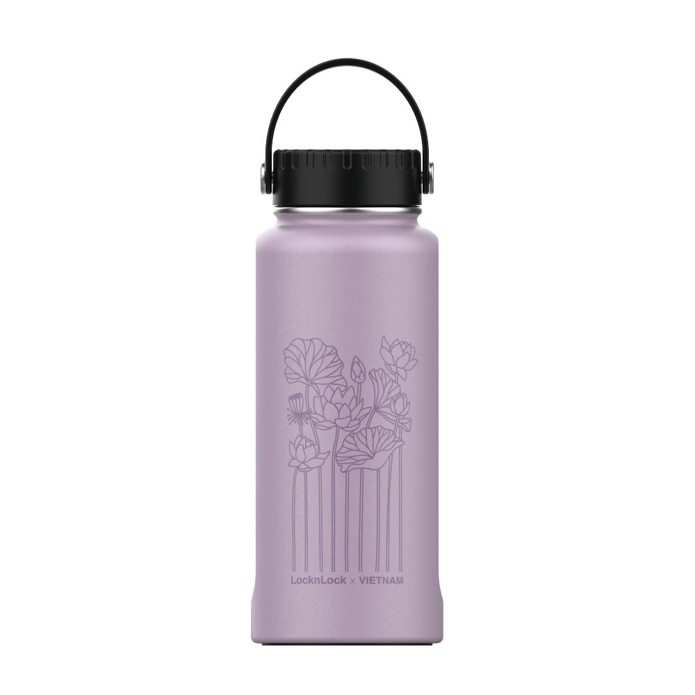 Bình giữ nhiệt inox 897 ml Riga Tumbler Vietnam Edition Lock&Lock LHC4160VOL Màu Tím
