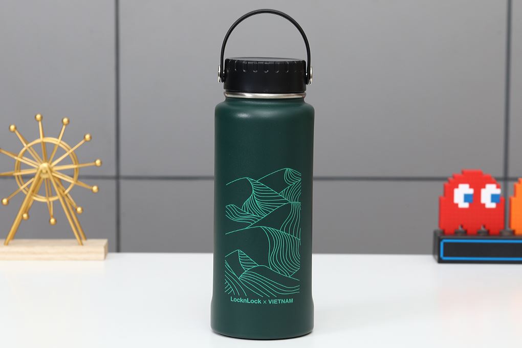 Bình giữ nhiệt inox 897 ml Riga Tumbler Vietnam Edition Lock&Lock LHC4160DGRN Màu Xanh lá đậm