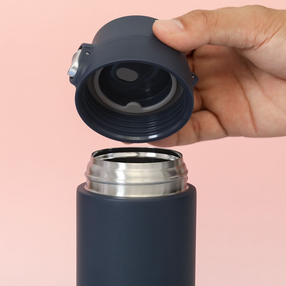 Bình giữ nhiệt inox 500 ml Featherlight One-touch Tumbler Lock&Lock LHC3257NVY Màu Xanh Navy
