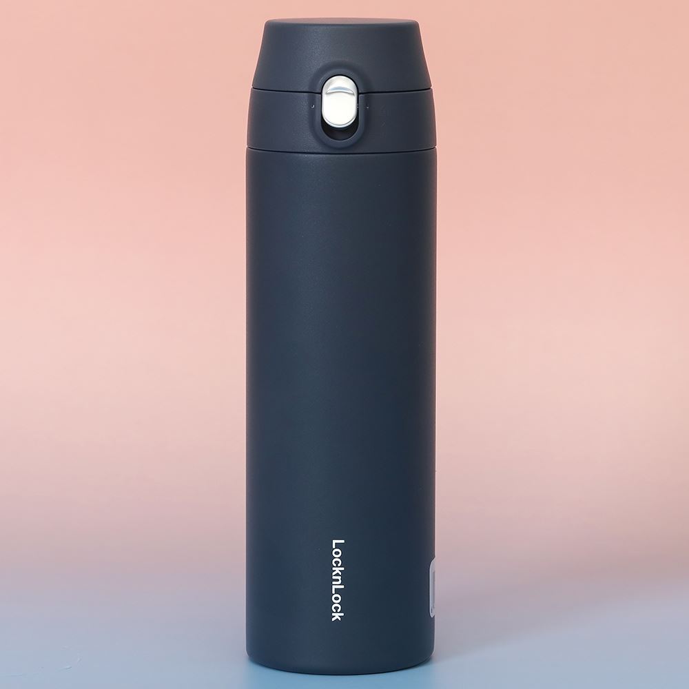 Bình giữ nhiệt inox 500 ml Featherlight One-touch Tumbler Lock&Lock LHC3257NVY Màu Xanh Navy