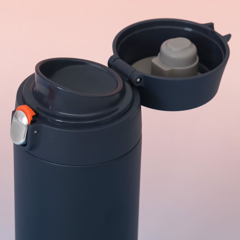 Bình giữ nhiệt inox 500 ml Featherlight One-touch Tumbler Lock&Lock LHC3257NVY Màu Xanh Navy