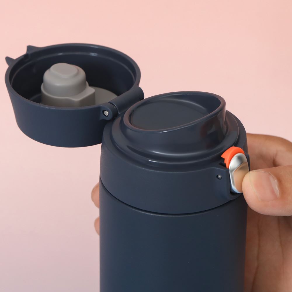 Bình giữ nhiệt inox 500 ml Featherlight One-touch Tumbler Lock&Lock LHC3257NVY Màu Xanh Navy