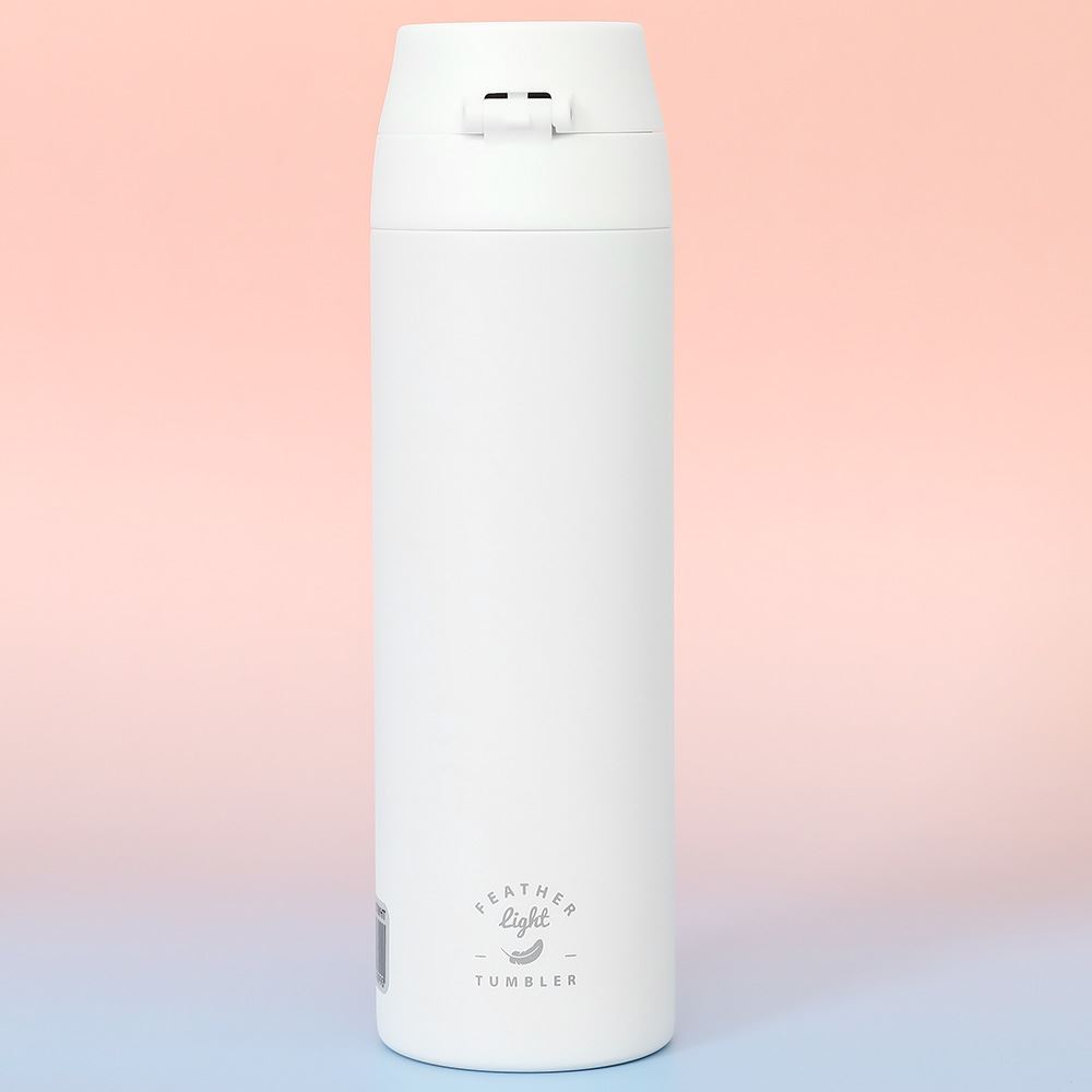 Bình giữ nhiệt inox 500 ml Featherlight One-touch Tumbler Lock&Lock LHC3257WHT Màu Trắng