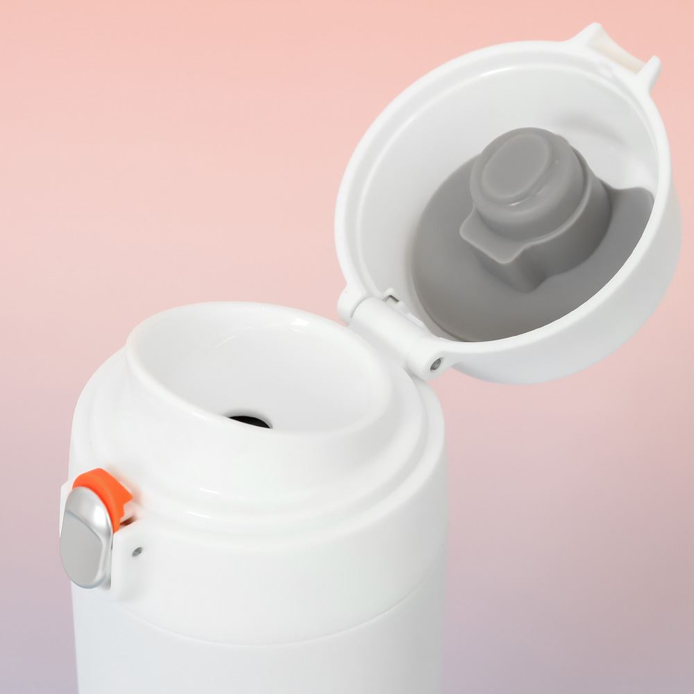 Bình giữ nhiệt inox 500 ml Featherlight One-touch Tumbler Lock&Lock LHC3257WHT Màu Trắng