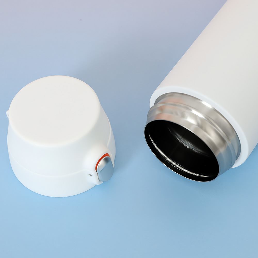 Bình giữ nhiệt inox 500 ml Featherlight One-touch Tumbler Lock&Lock LHC3257WHT Màu Trắng