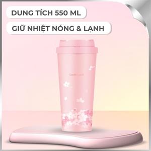 Bình giữ nhiệt nóng lạnh Inox 550 ml Lock&Lock LHC3249PIKPB