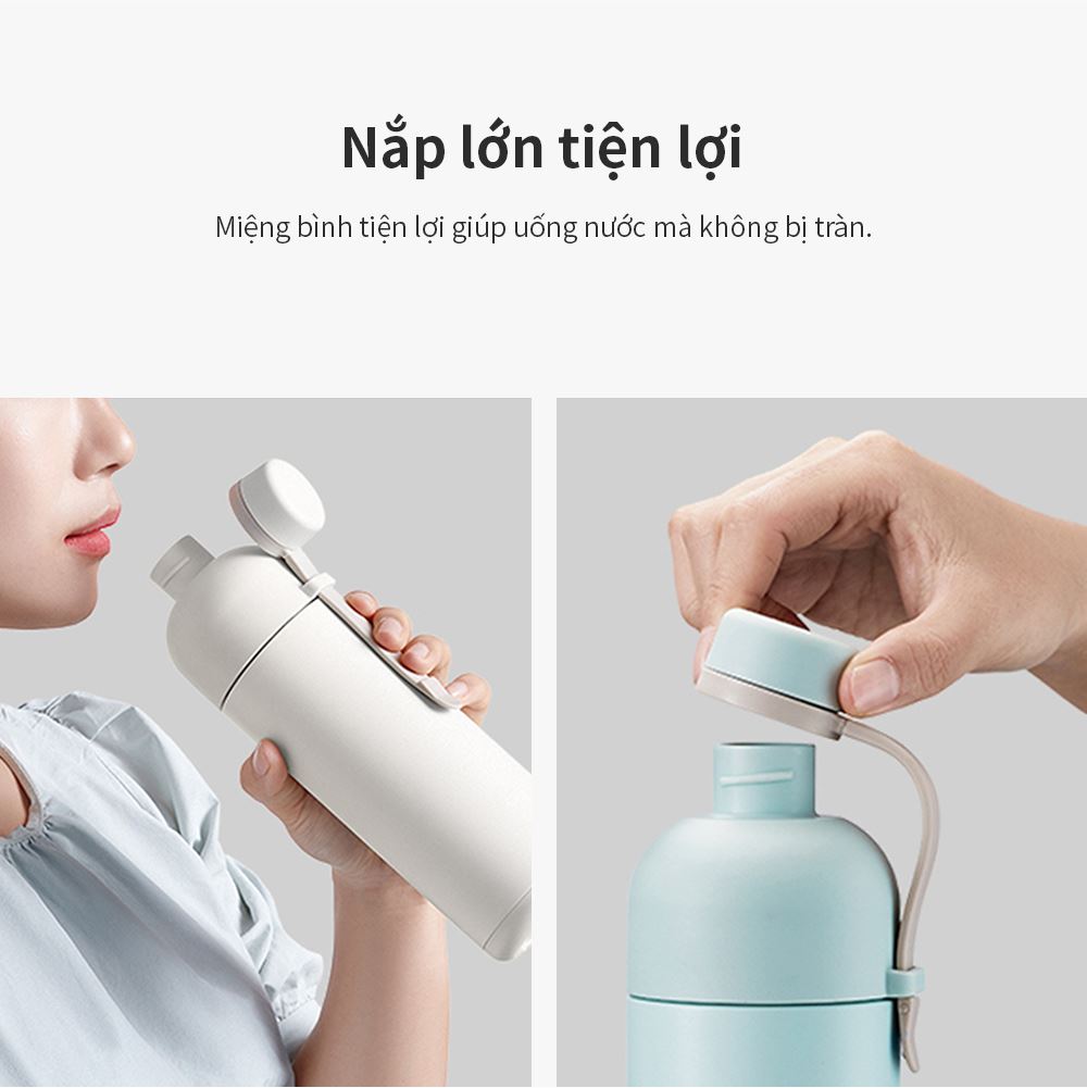 Bình giữ nhiệt inox 490 ml Belt Bottle Lock&Lock LHC4267MIT