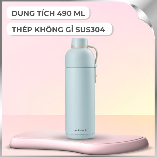 Bình giữ nhiệt nóng lạnh Inox 490 ml Lock&Lock LHC4267MIT