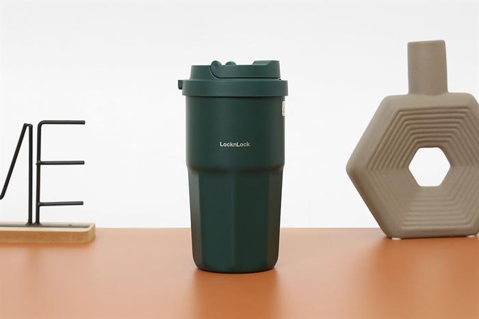 Bình giữ nhiệt inox 460 ml Vacuum Coffee Tumbler Lock&Lock LHC3329DGRN Màu Xanh lá đậm