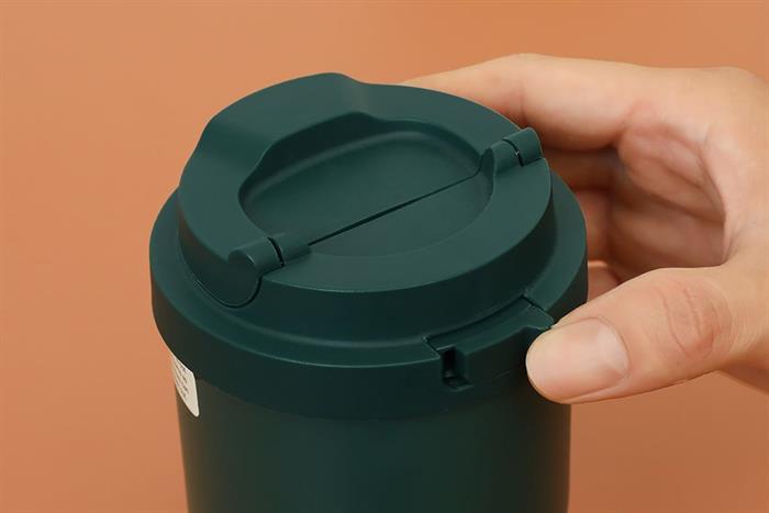 Bình giữ nhiệt inox 460 ml Vacuum Coffee Tumbler Lock&Lock LHC3329DGRN Màu Xanh lá đậm