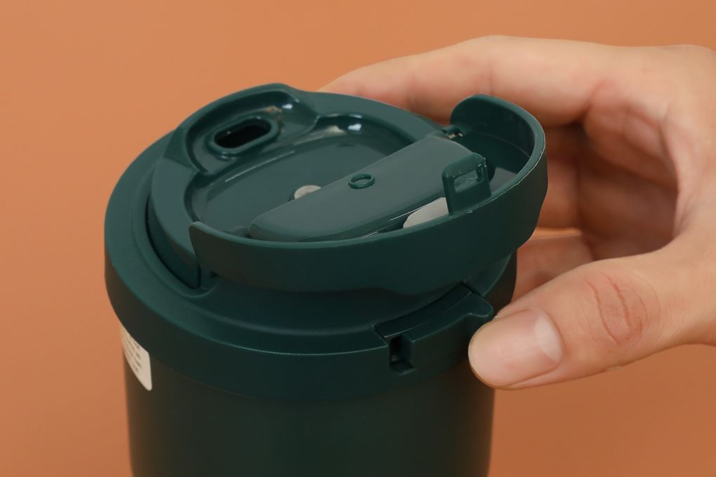 Bình giữ nhiệt inox 460 ml Vacuum Coffee Tumbler Lock&Lock LHC3329DGRN Màu Xanh lá đậm