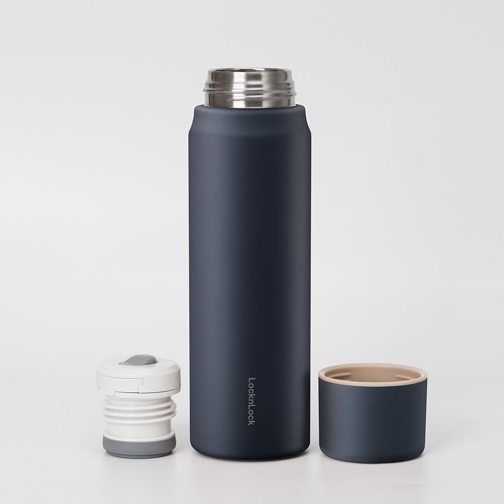 Bình giữ nhiệt inox 505 ml Maman Cup Vacuum Bottle Lock&Lock LHC1487NVY Màu Xanh Navy